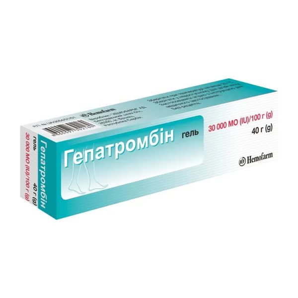 %Гепатромбин гель 30000 ме/100 г туба 40 г