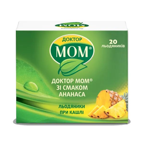 %Доктор Мом зі смаком ананаса льодяники стрип №20