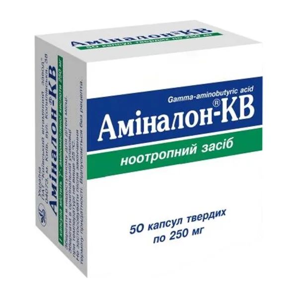%Аминалон-КВ капсулы твердые 250 мг №50