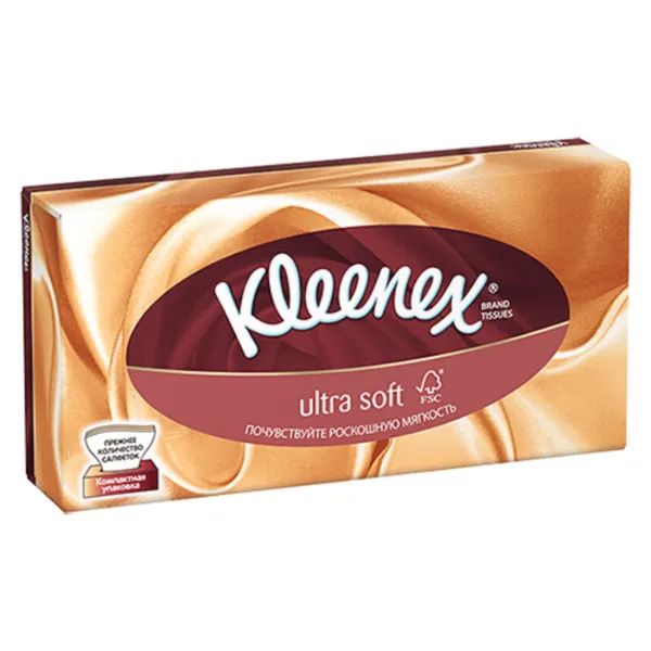 %Салфетки гигиенические Kleenex Ultra Soft №56