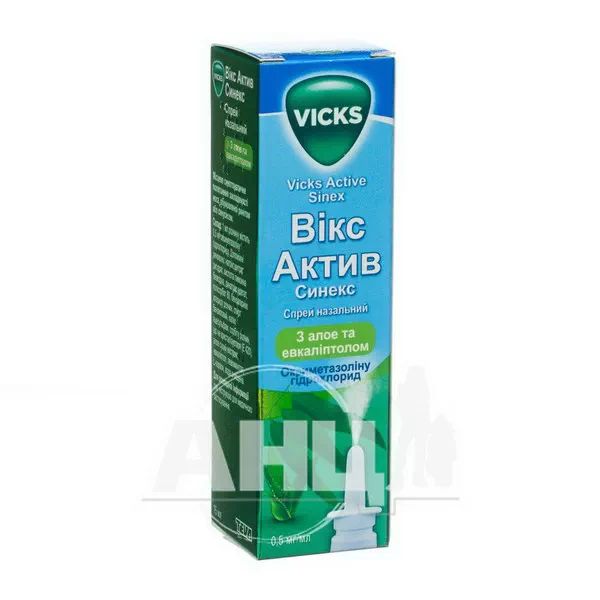 Викс Актив Синекс спрей назальный 0,05 % флакон 15 мл