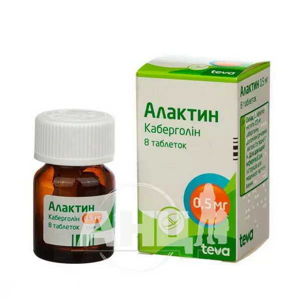 Алактин таблетки 0,5 мг №8