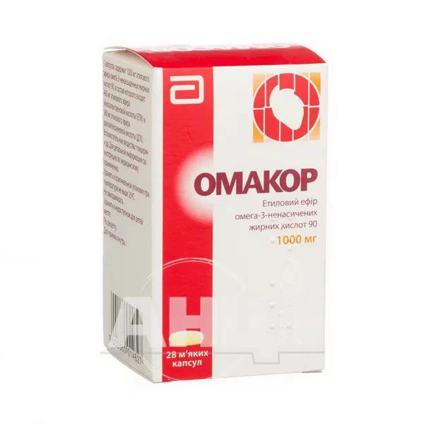 %Омакор капсули м'які 1000 мг №28