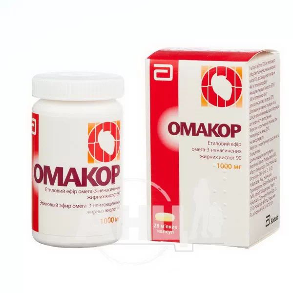 Омакор капсули м'які 1000 мг №28