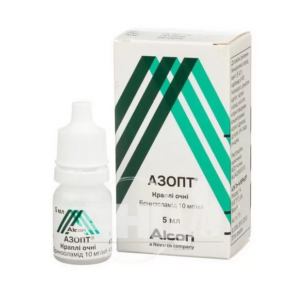 Азопт капли глазные 10 мг/мл флакон-капельница дроп-тейнер 5 мл