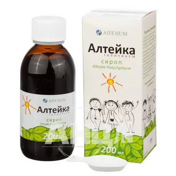 Алтейка Галичфарм сироп флакон скляний 200 мл