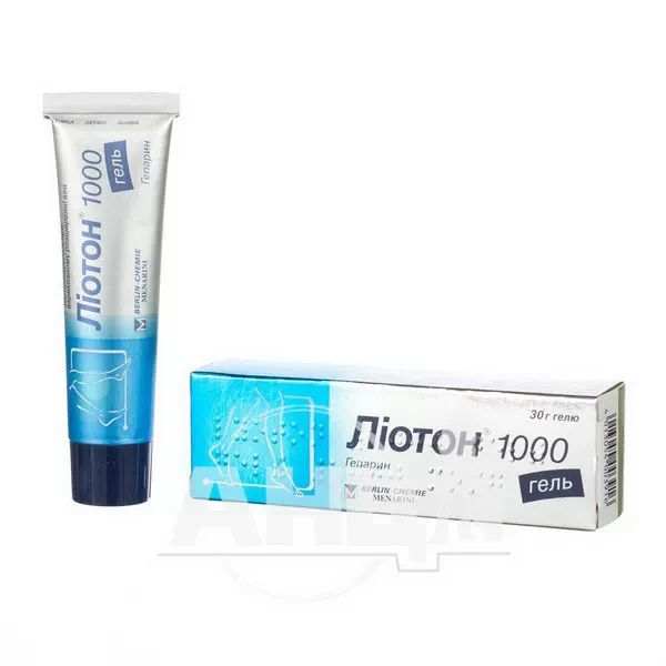 Ліотон 1000 гель туба 30 г
