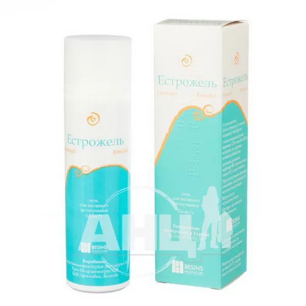 Естрожель гель для місцевого застосування 0,6 мг/г флакон з дозуючим пристроєм 80 г