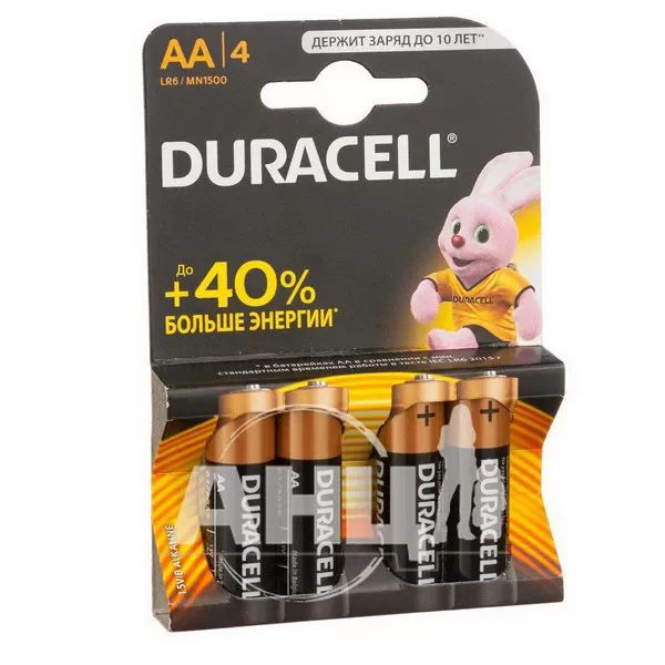 %Батарейки Duracell AA LR6 №4