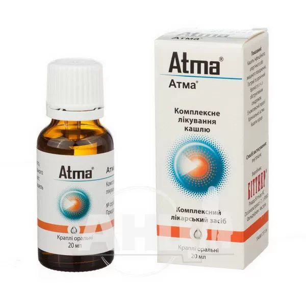 Атма краплі оральні флакон-крапельниця 20 мл