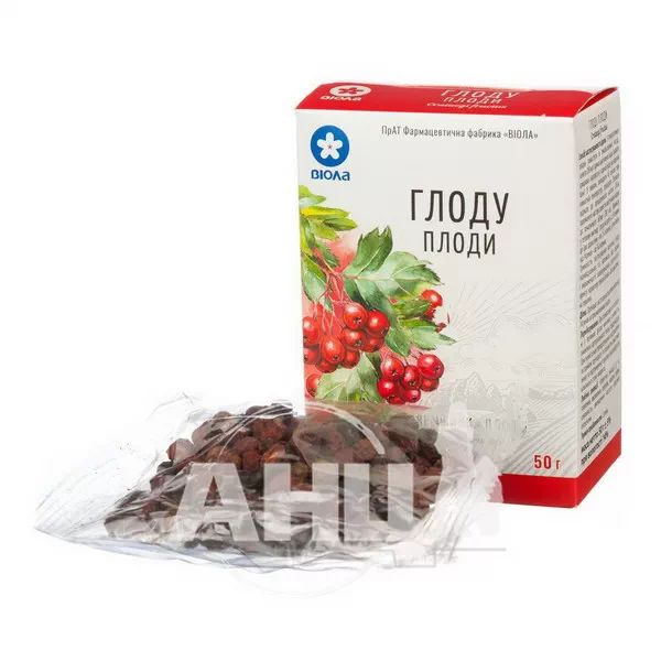 Глоду плоди 50 г пачка з внутрішним пакетом