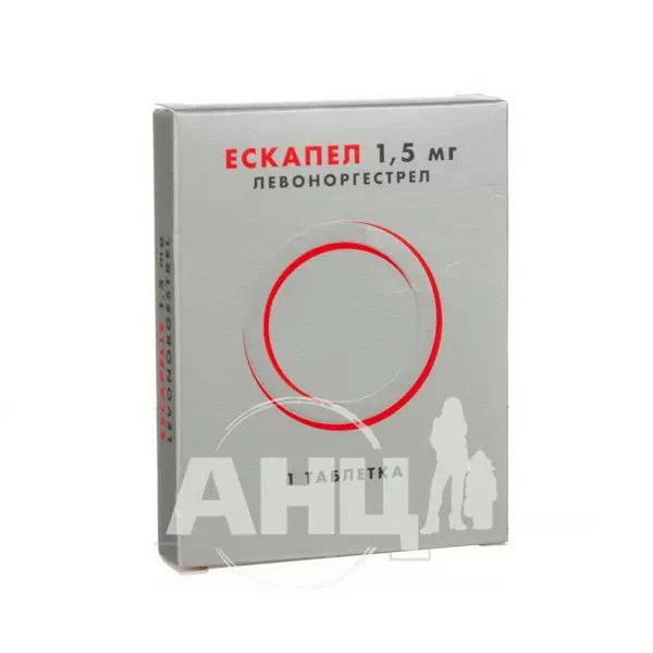 %Ескапел таблетки 1,5 мг блістер №1