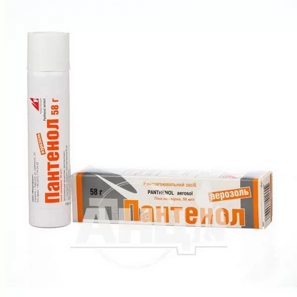 Пантенол аерозоль піна нашкірна контейнер 58 г