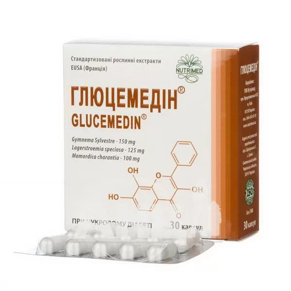 Глюцемедин капсулы 400мг №30
