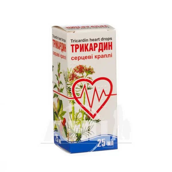 Трикардин сердечные капли флакон 25 мл