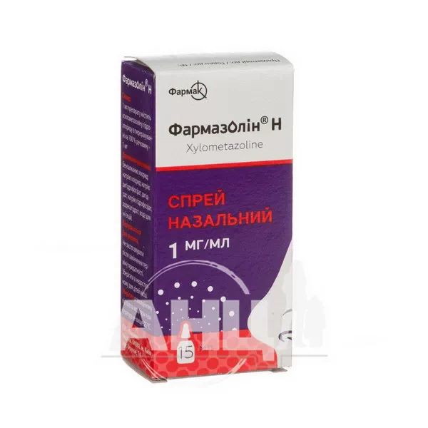 %Фармазолін Н спрей назальний 1 мг/мл флакон 15 мл