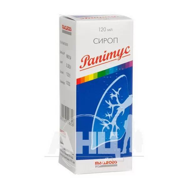 %Рапітус сироп 30 мг/5 мл флакон 120 мл