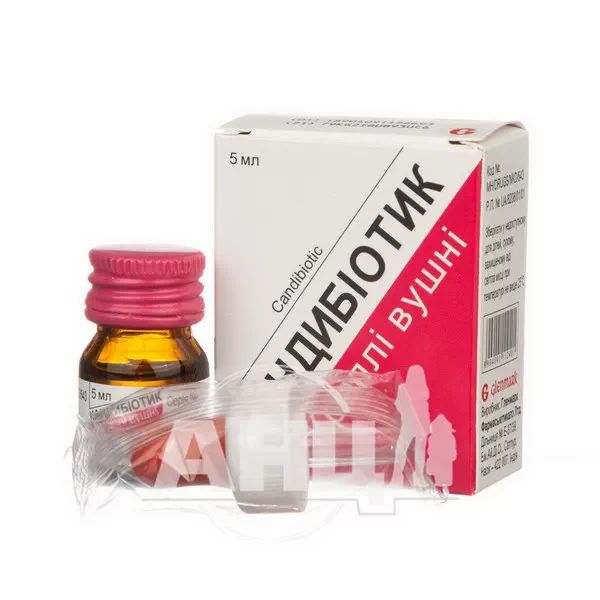 Кандибіотик краплі вушні флакон 5 мл