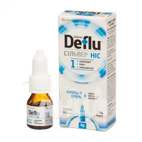 Дефла сильвер краплі назальні 10 мл