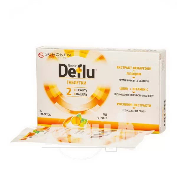 Дефлю таблетки №20