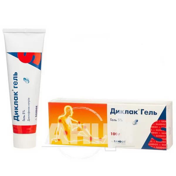 Диклак гель 5 % туба 100 г