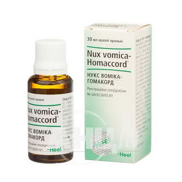 Нукс Воміка-Гомакорд краплі оральні флакон-крапельниця 30 мл