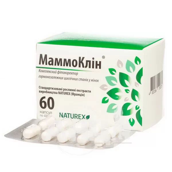 Маммоклин 400 мг капсулы №60