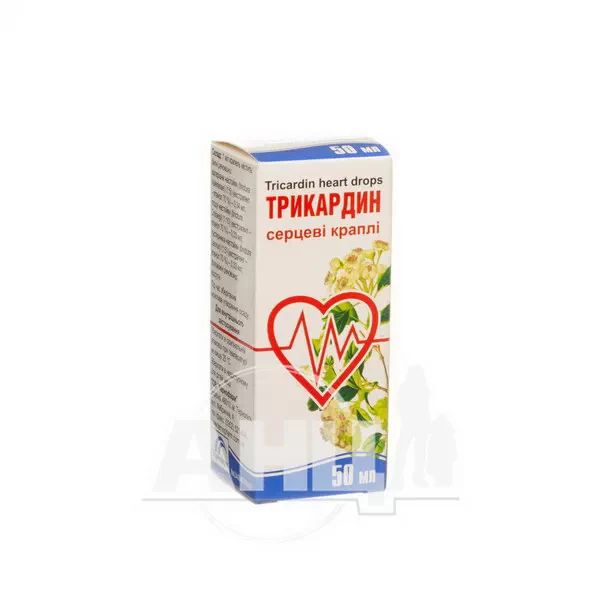 Трикардин серцеві краплі флакон 50 мл
