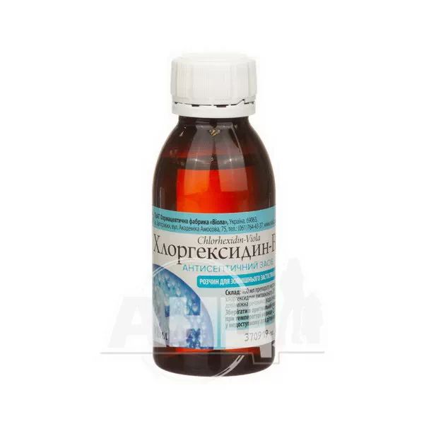 %Хлоргексидин-Віола розчин для зовнішнього застосування 0,05 % флакон 100 мл