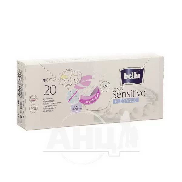 %Прокладки гигиенические ежедневные Bella Panty Sensitive Elegance №20
