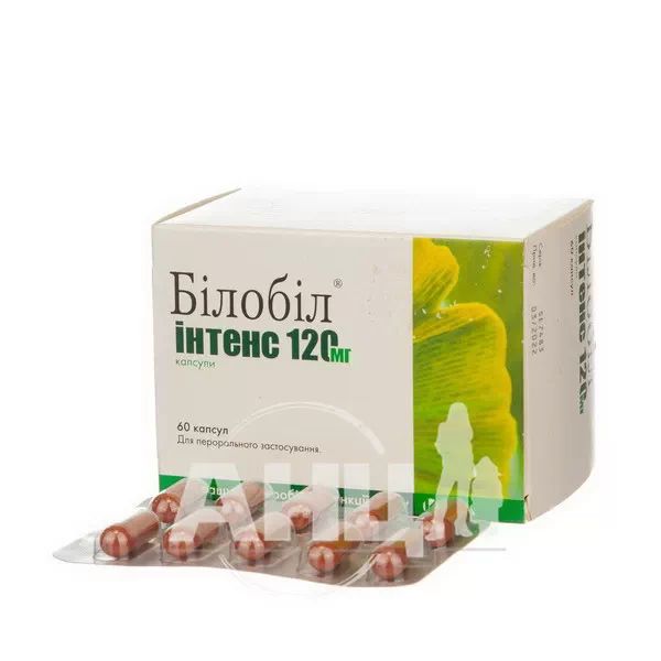 Билобил интенс 120 мг капсулы 120 мг блистер №60