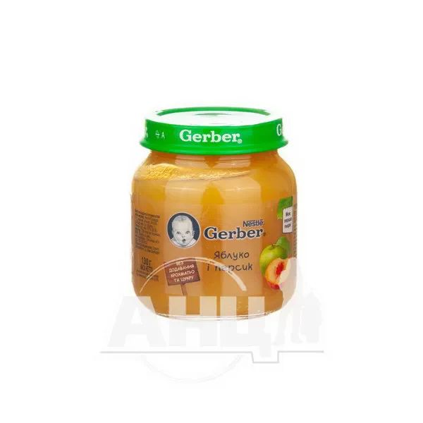 %Пюре Gerber яблоко и персик 130 г