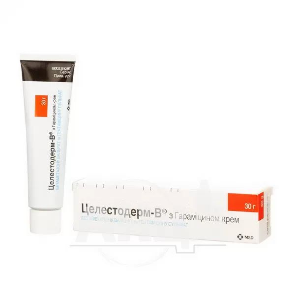 Целестодерм-В з гараміцином крем туба 30 г