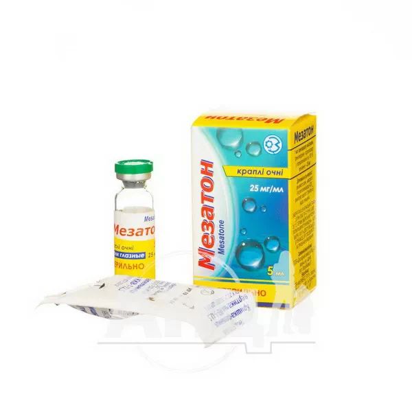 Мезатон краплі очні 25 мг/мл флакон з кришкою-крапельницею 5 мл