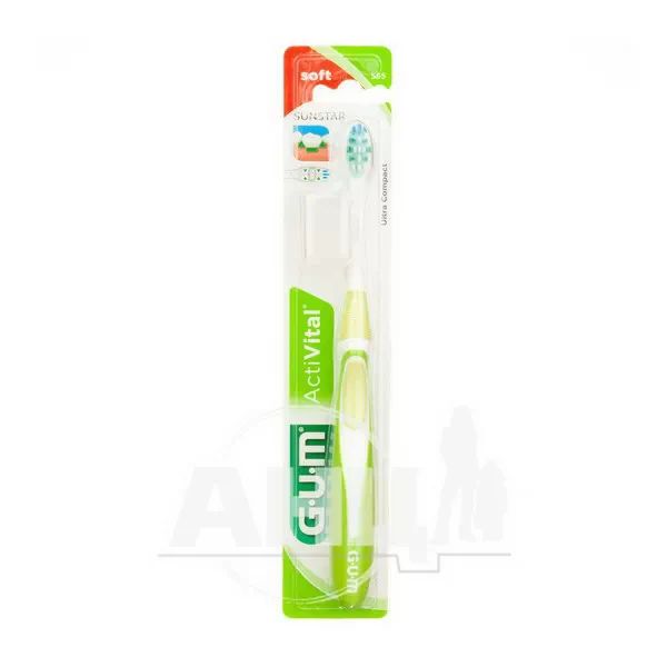 %Зубна щітка GUM Activital компактна м'яка