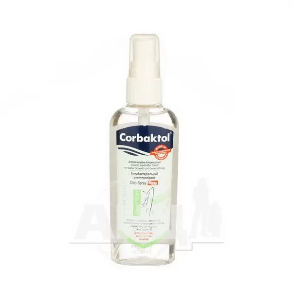 %Антиперспірант Corbaktol Green Fresh Deo антибактеріальний спрей 80 мл
