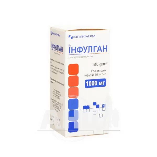 Інфулган розчин для інфузій 1000 мг пляшка 100 мл
