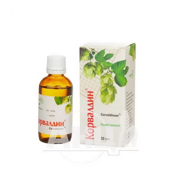 Корвалдин краплі оральні флакон 50 мл