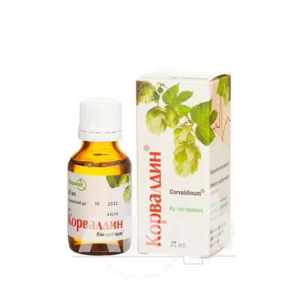 Корвалдин краплі оральні флакон 25 мл