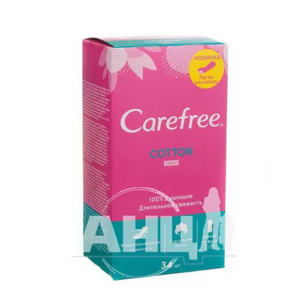 %Ежедневные прокладки Carefree Cotton Fresh №34
