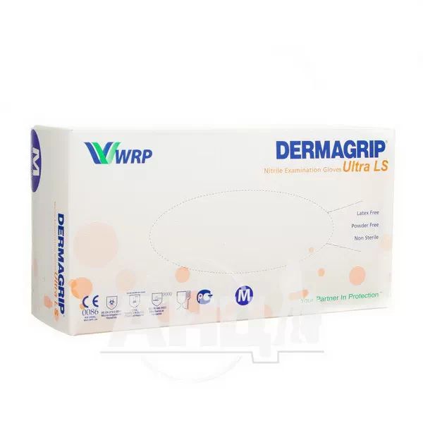 %Рукавички медичні Dermagrip нестерильні без пудри пара