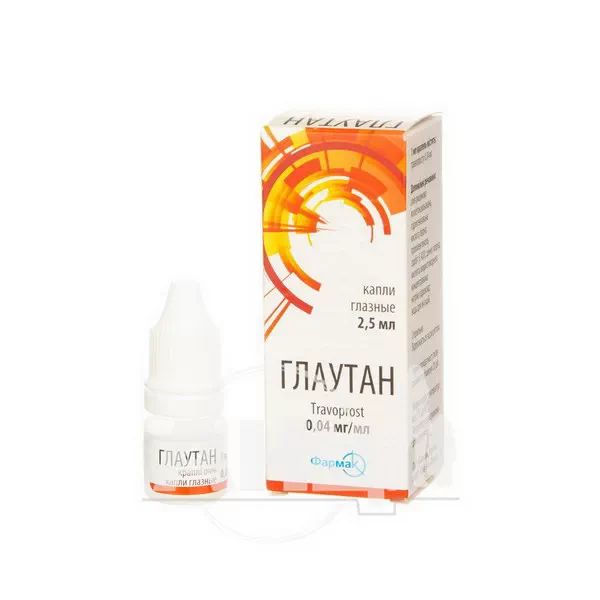 Глаутан краплі очні 0,04 мг/мл флакон 2,5 мл