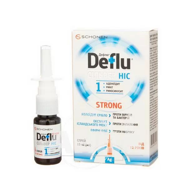 Дефлю Сільвер Ніс Стронг спрей 15 мл