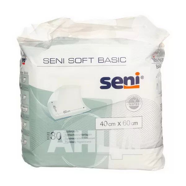 %Пелюшки для немовлят Seni soft basic 40 см х 60 см №30