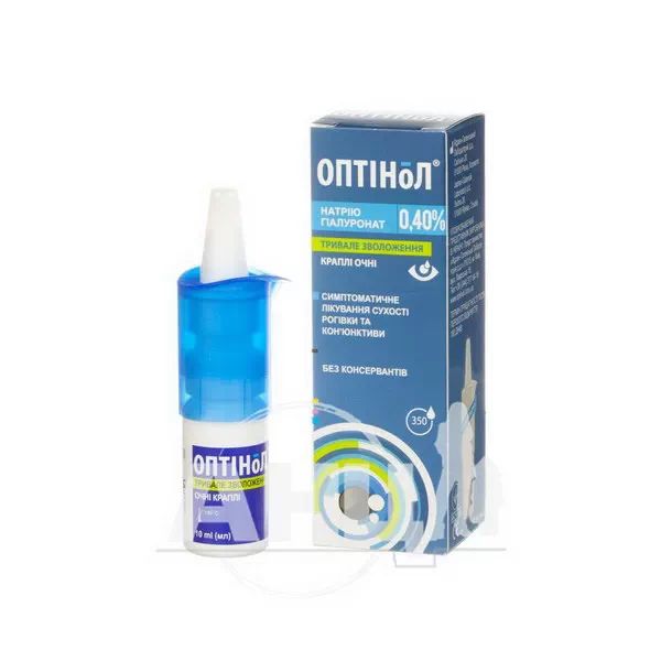Оптінол краплі очні 0,40 % 10 мл