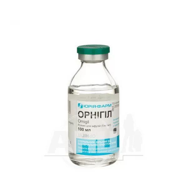Орнигил раствор для инфузий 5 мг/мл бутылка 100 мл