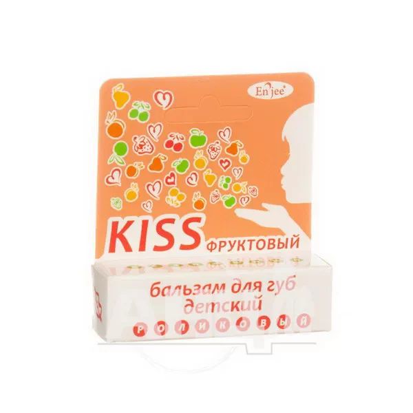 %Бальзам для губ дитячий Enjee Kiss фруктовий 6 мл