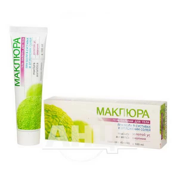 Маклюра гель-бальзам золотий вус, живокіст 100 мл
