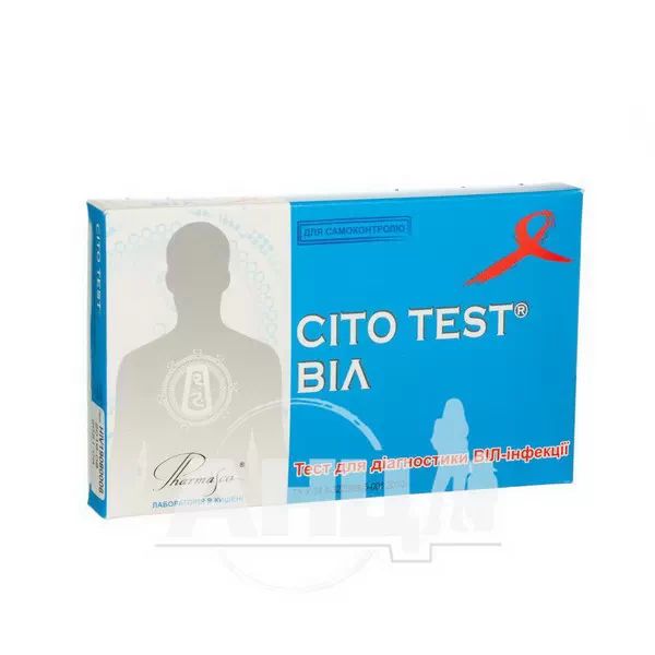 %Cito test hiv 1/2 тест-система для виявлення ВІЛ 1 та 2 типів №1