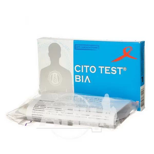 Cito test hiv 1/2 тест-система для определения ВИЧ 1 и 2 типов №1